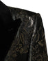 Dolce & Gabbana Metallic Floral Jacquard Silk 2 Piece Suit